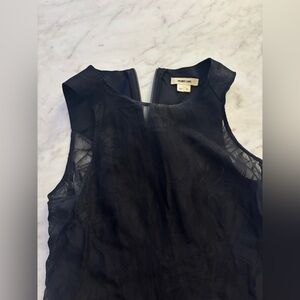 Helmut Lang Silk And Leather Blouse (size S)